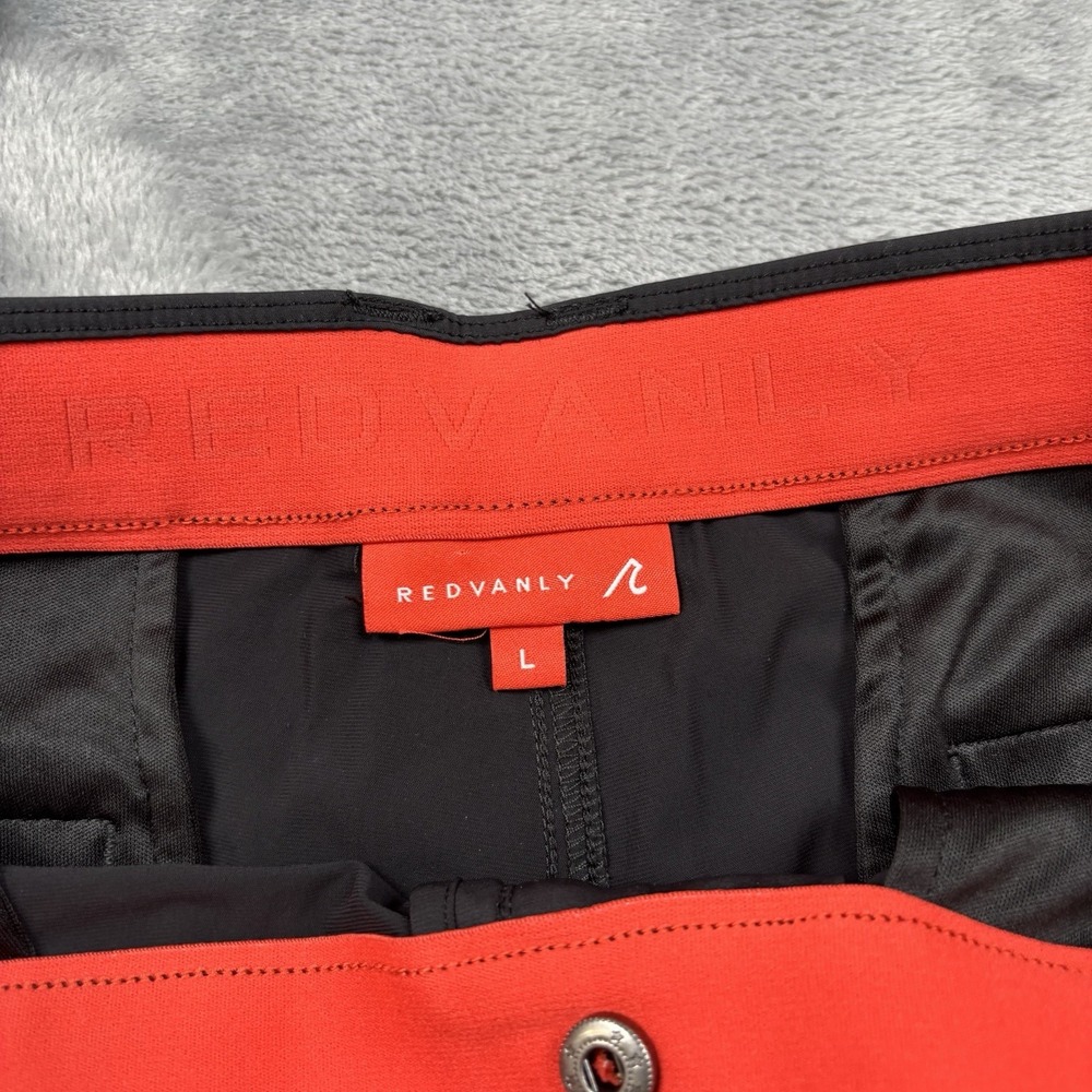 Redvanly Pants Mens Large Black Kent Golf Joggers Tapered Performance Stretch - Picture 2 of 8